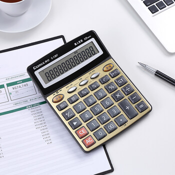 齐心(Comix)12位宽屏语音计算器 财务金融计算机 学生/办公用品 金色 C-1367 齐心(Comix)12位宽屏语音计算器 财务金融计算机 学生/办公用品 金色 C-1367