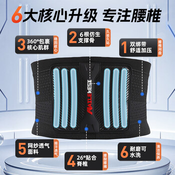 耐力克斯（NAILEKESI N）护腰带男士健身腰带运动束腰带跑步硬拉深蹲举重护腰腰间盘突出L