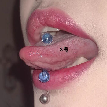 舌钉 透明舌钉防过敏亚克力软杆舌环舌头钉饰品穿刺饰品sn4571 3号 杆