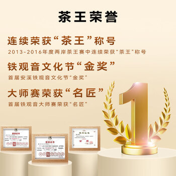 安溪铁观音乌龙茶素全450祥华产区清香型特级500g轻火盒装自饮 送礼