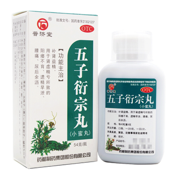 普济堂五子衍宗丸54g补肾益精小蜜丸1盒