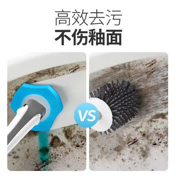 宝家洁一次性马桶刷替换装自带清洁液即用即抛8片柠檬香
