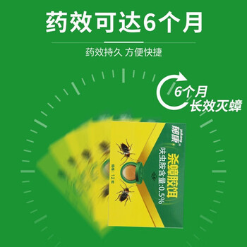 郁康蟑螂药全窝室内端呋虫胺12粒*3盒灭蟑螂贴胶饵除杀驱蟑螂克星家用