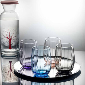 帕莎帕琦（Pasabahce）进口玻璃杯无铅水杯饮料啤酒杯380毫升1只420405蓝色