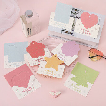 狮洛德 中高考励志祝福母亲节贺卡18张心愿小卡片烘焙花店生日留言卡带孔送挂绳