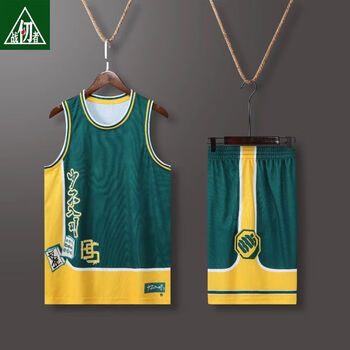 战仞者篮球服套装男印制队服学生比赛训练篮球衣可定成人球服白色S码468