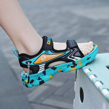 七波辉(7-pe)七波辉男童凉鞋中大童软底防滑沙滩鞋夏季2023新款儿童