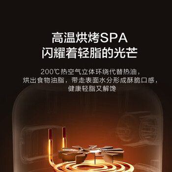 美的（Midea）空气炸锅BG-AF7 家用 布谷 无油煎炸锅 薯条机 炸鸡 烤红薯家用（蓝色）
