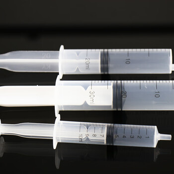 赫思迪格 【京仓闪送】一次性塑料注射器 实验室取样进样器冲洗器灌注器注射针筒  20ml（50个/包）HHW-082