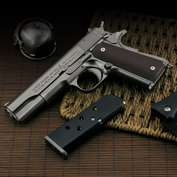 m1911柯尔特1205可抛壳金属玩具仿真模型枪合金可拆卸不可发射消音