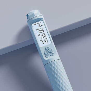 UMAY无绳计数跳绳 钢丝绳负重长绳蓝色（硅胶球）跳绳减肥专用TS50-19