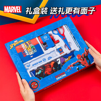 迪士尼（Disney）文具套装 小学生文具礼盒 男孩生日礼物学习用品幼儿园一年级文具大礼包 蜘蛛侠DM6049A-4