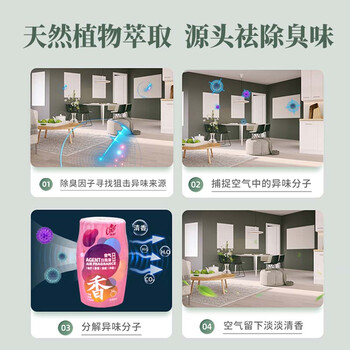 CHEIR空气清新剂浴室卫生间厕所香氛车载卧室内消除异味香薰白桃400ml