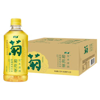 怡宝茶饮料原味菊花植物饮料450ml*15瓶 菊花味 1件