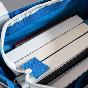 誉禾学生补习袋大容量书包手提袋拎书袋儿童可爱美术袋补课袋三层补习包帆布包 6173蓝色 誉禾学生补习袋大容量书包手提袋拎书袋儿童可爱美术袋补课袋三层补习包帆布包 6173蓝色