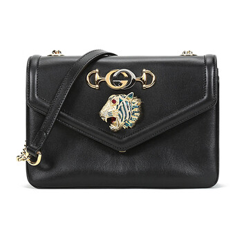 gucci古驰女士皮革虎头装饰单肩斜挎包5372430v11x预售代购1000黑色