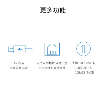 TP-LINK USB转RJ45网线接口 USB3.0千兆有线网卡转换器 苹果小米华为笔记本电脑转接头 免驱即插即用