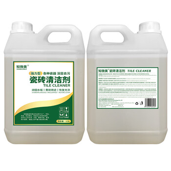 知微美瓷砖清洁剂2.5L地板砖拖地强力去黄去污水磨石浴室水垢除锈清洗剂 知微美瓷砖清洁剂2.5L地板砖拖地强力去黄去污水磨石浴室水垢除锈清洗剂