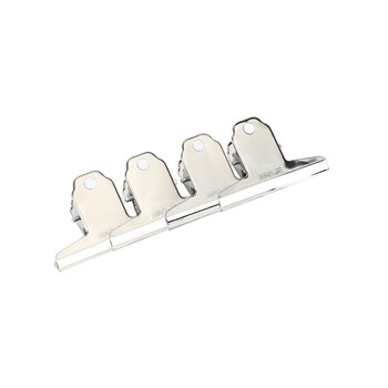 晨光（M&G）山形票据票夹财务票据夹金属票据夹子76mm画板夹办公用品小号ABS92637 4个/组