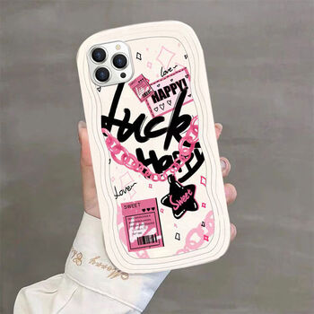 适用唯米x13promax手机壳软胶夏日可爱网红多色系彩绘涂鸦闺蜜q萌键