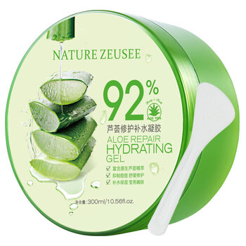 子晞zeusee芦荟胶印补水保湿控油护肤晒后修复舒缓修护芦荟胶凝胶300g