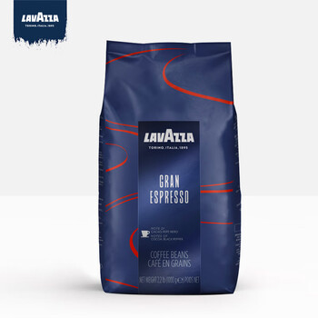 拉瓦萨（LAVAZZA）意式特浓咖啡豆1kg口粮豆企业购口感香醇油脂丰富家庭装大包装