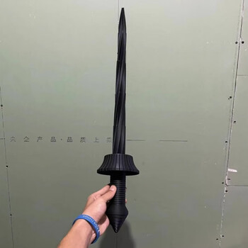 剑抖音同款可收缩3d打印刀手工打造可伸缩玩具摆件礼品3md哑光黑武士