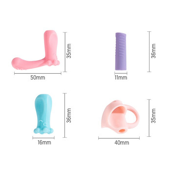 得力(deli)4个硅胶握笔器 抑菌铅笔套 儿童写姿矫正器 小学生创意文具 早樱粉 得力(deli)4个硅胶握笔器 抑菌铅笔套 儿童写姿矫正器 小学生创意文具 早樱粉