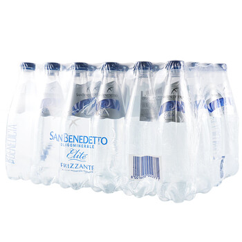 圣碧涛（SAN BENEDETTO）意大利 碳酸饮料500ml*24整箱天然加气水 气泡水阿尔卑斯山