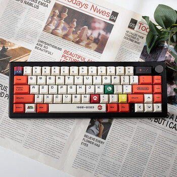 优选适用gmk67机械键盘套件gasket结构三模无线蓝牙麻将音rgb水蜜桃轴