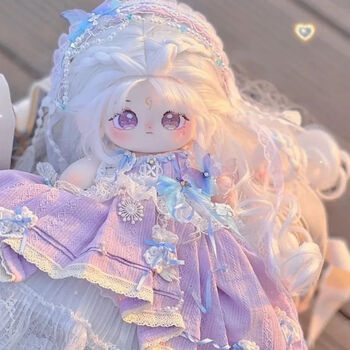 羽凡鸟网红棉花娃娃毛绒玩具人形公仔娃衣可换装衣服玩