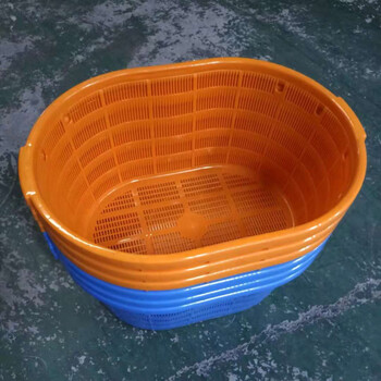 塑胶框子 塑胶箩筐子水产鱼框装鱼蓝筐漏框子塑料鱼筛子长方形鱼篮篓