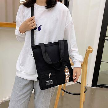 誉禾学生手提补习包儿童补习袋单双肩斜挎书包男女帆布大容量收纳书袋手拎补课包 6165黑色 誉禾学生手提补习包儿童补习袋单双肩斜挎书包男女帆布大容量收纳书袋手拎补课包 6165黑色