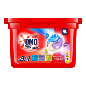奥妙（OMO）【爆款直降 洗衣球】三合一怡神薰衣草洗衣凝珠 189G/18颗