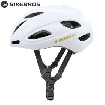 BIKEBROS骑行头盔山地公路自行车一体成型男女安全帽子骑行装备 M码白色