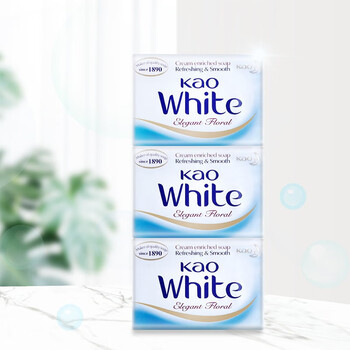 花王 优雅花香香皂130g牛奶香皂肥皂洁面皂深层清洁 花王 优雅花香香皂130g牛奶香皂肥皂洁面皂深层清洁