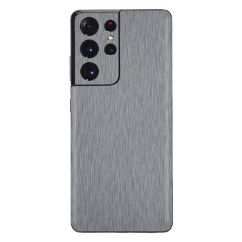 三星s21背膜s21ultra全覆盖后膜s21 金属拉丝膜磨砂后盖贴纸防刮手机