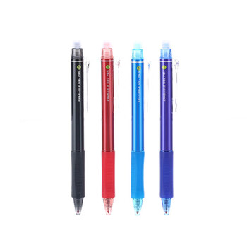 晨光（M&G）热可擦中性笔经典按动子弹头黑色水笔0.5mm小学生用签字笔AKPH3201 3支装