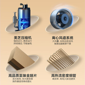 美的（Midea）小海绵除湿机/抽湿机20升40㎡ 家用WiFi正负离子净化轻音室内回南天防潮专用吸湿器CF20BD/N7-DA1