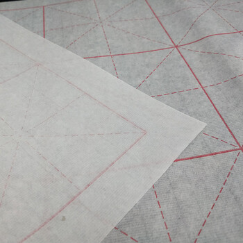 芬尚  文房四宝宣纸 毛笔书法米字格练习纸 学生书法课堂用纸生宣四尺四开10cm*18格 尺寸约66*34cm约50张/包