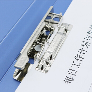 金得利可挂墙A4竖式文件夹悬挂式夹板上翻竖式板夹吊挂夹金属单强力夹资料夹子考勤签到日记录夹KF125