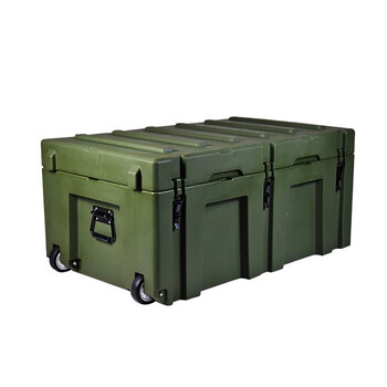 兵器库 滚塑箱 空投箱户外野战野营军绿色多功能器材装备箱 880*560*
