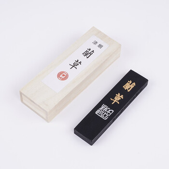 一得阁油烟墨块一两文房四宝漆烟墨锭手工磨墨汁研墨砚台专用墨毛笔书法国画墨汁学生初学者兰草墨块