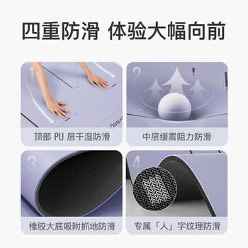 Keep经典瑜伽垫旗舰款 183*66cm防滑减震跳操隔音健身垫 深海蓝