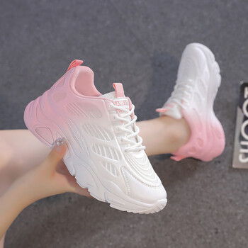 亲问老爹运动鞋初中生女秋冬款高中生青少年女生跑步穿的2023轻便软底