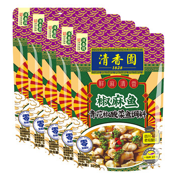 清香园酸菜鱼调料青花椒酸菜鱼水煮麻辣鱼火锅底料调味料325g 中华老字号五包装 图片价格品牌报价 京东