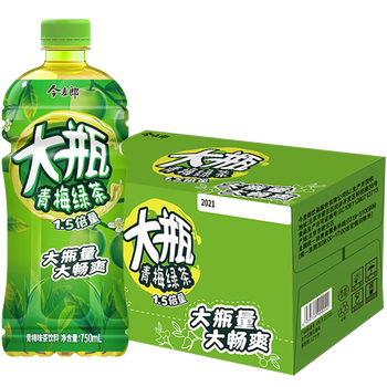 今麦郎茶饮料 750ml*15大瓶 整箱装 家庭聚餐饮用大瓶 青梅绿茶750ml*