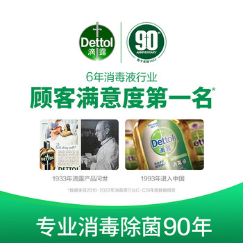 滴露（Dettol）酒精消毒杀菌喷雾 马桶消毒鞋子除臭衣物去味喷雾 清新铃兰454ml