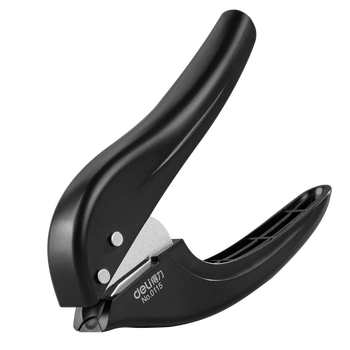 得力（deli）活页打孔器打孔机活页扣单孔10页全金属小型a4活页本凭证装订机装订夹条 颜色随机0115