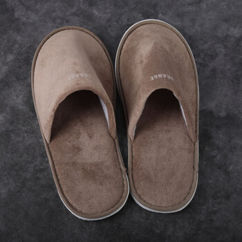 木偶村宾馆酒店用一次性棉拖鞋民宿待客居家加厚室内春秋冬厚底舒浅咖